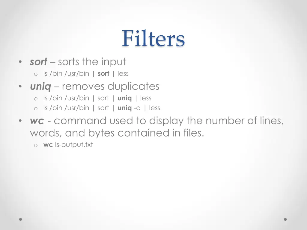 filters