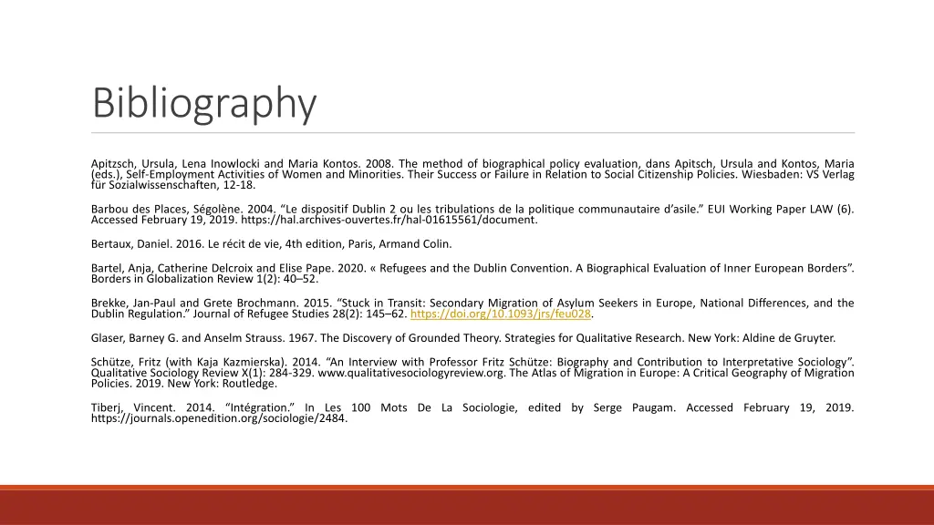 bibliography