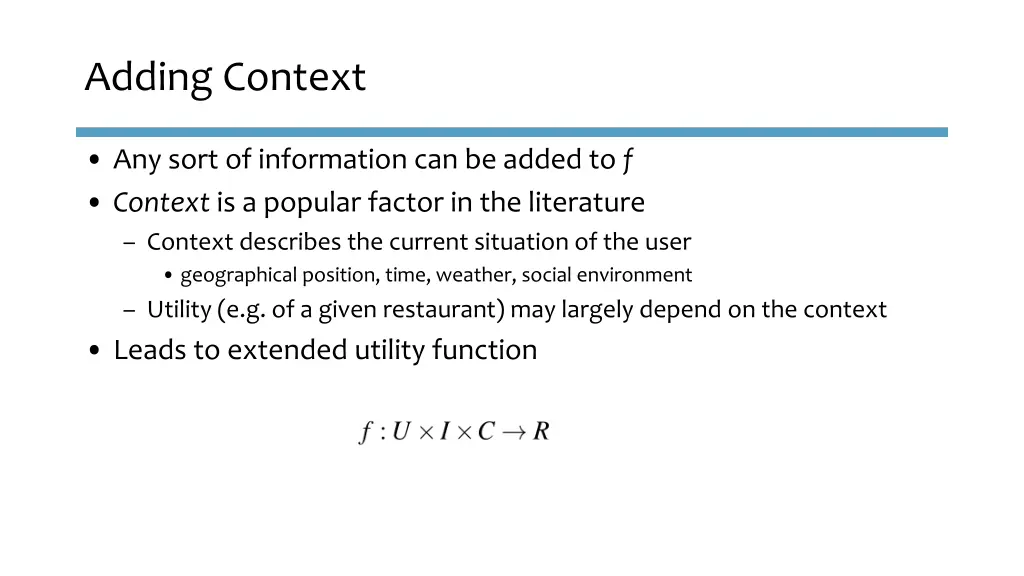 adding context