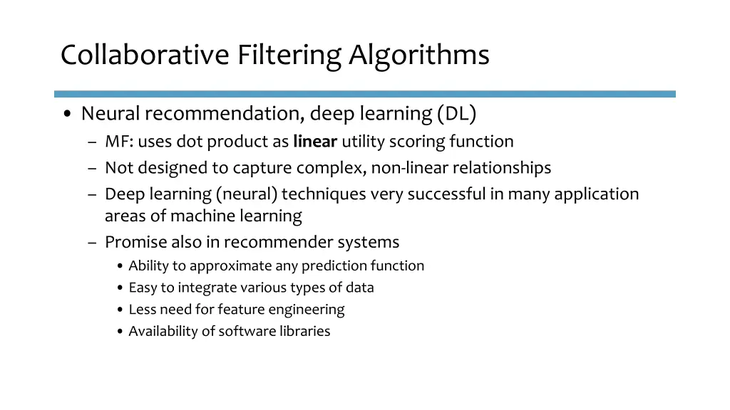 collaborative filtering algorithms 11