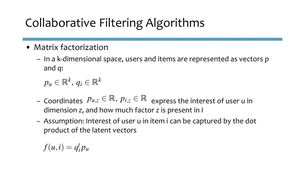 collaborative filtering algorithms 5