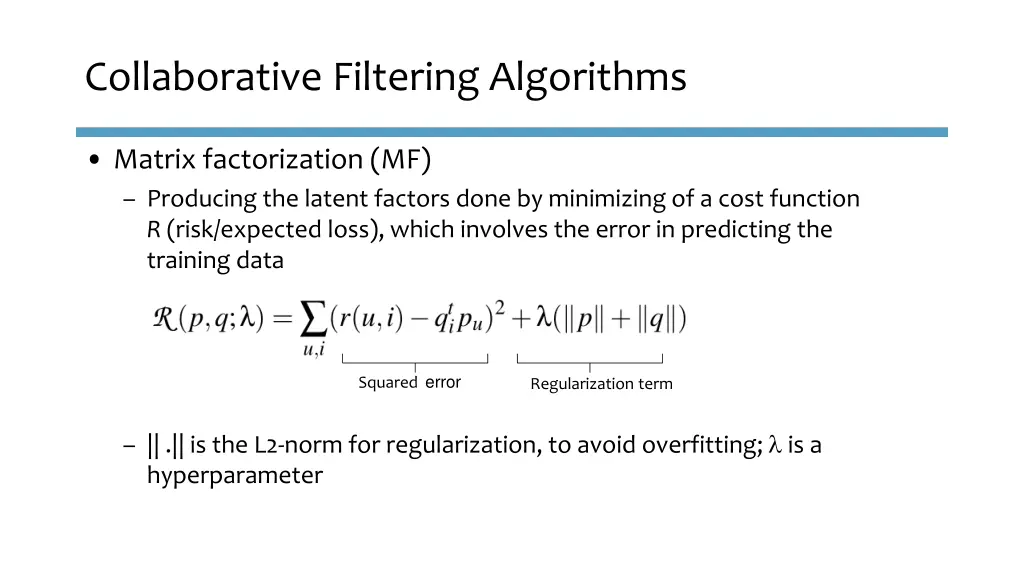 collaborative filtering algorithms 6