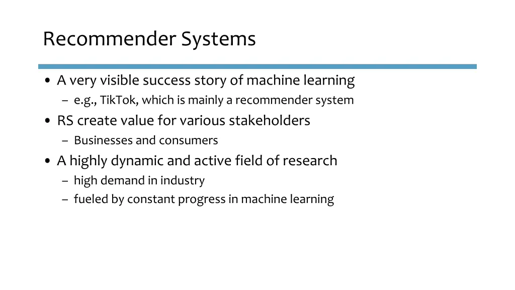 recommender systems 1