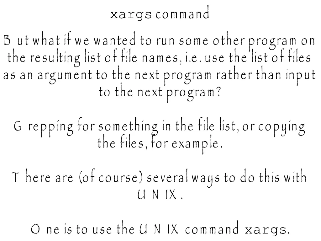 xargs command 1