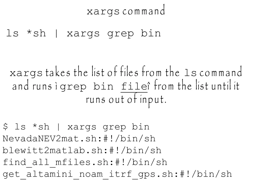 xargs command 4