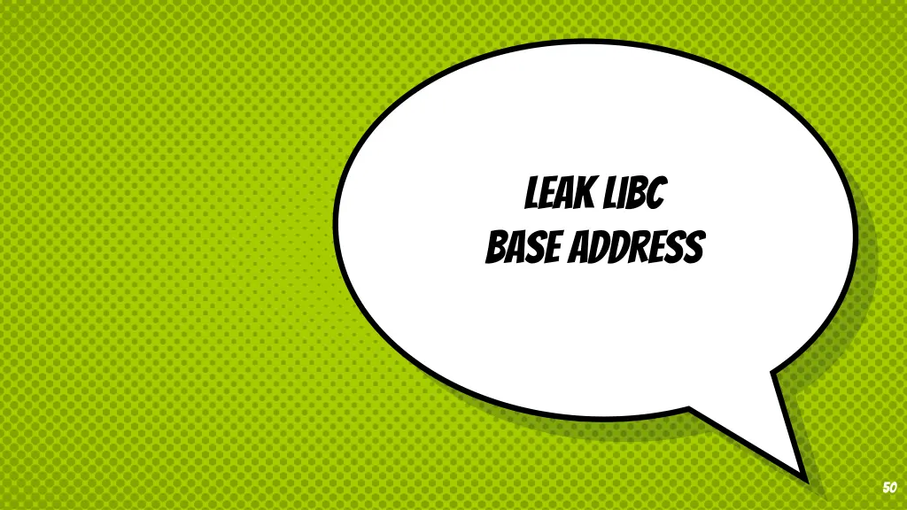 leak libc base address