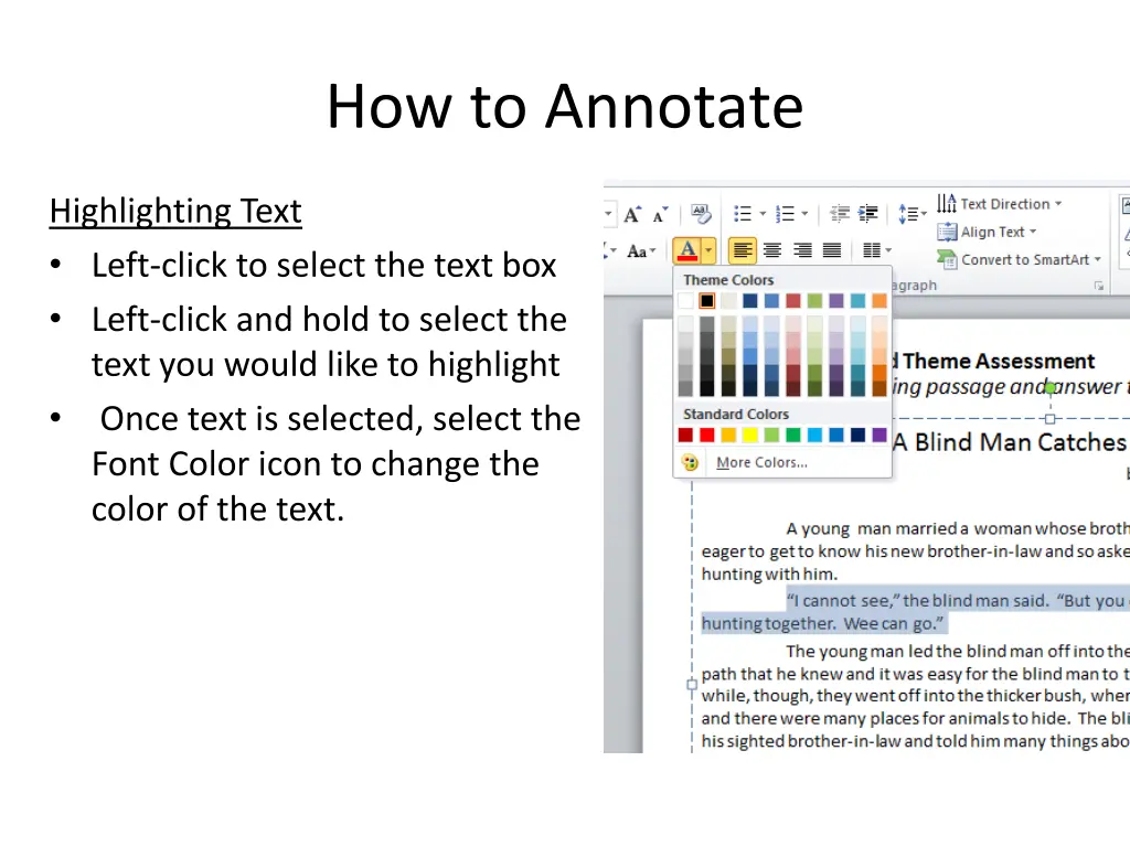 how to annotate