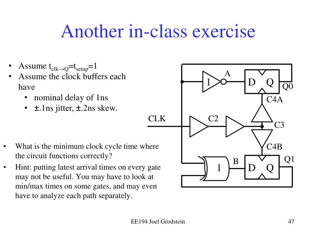 another in class exercise