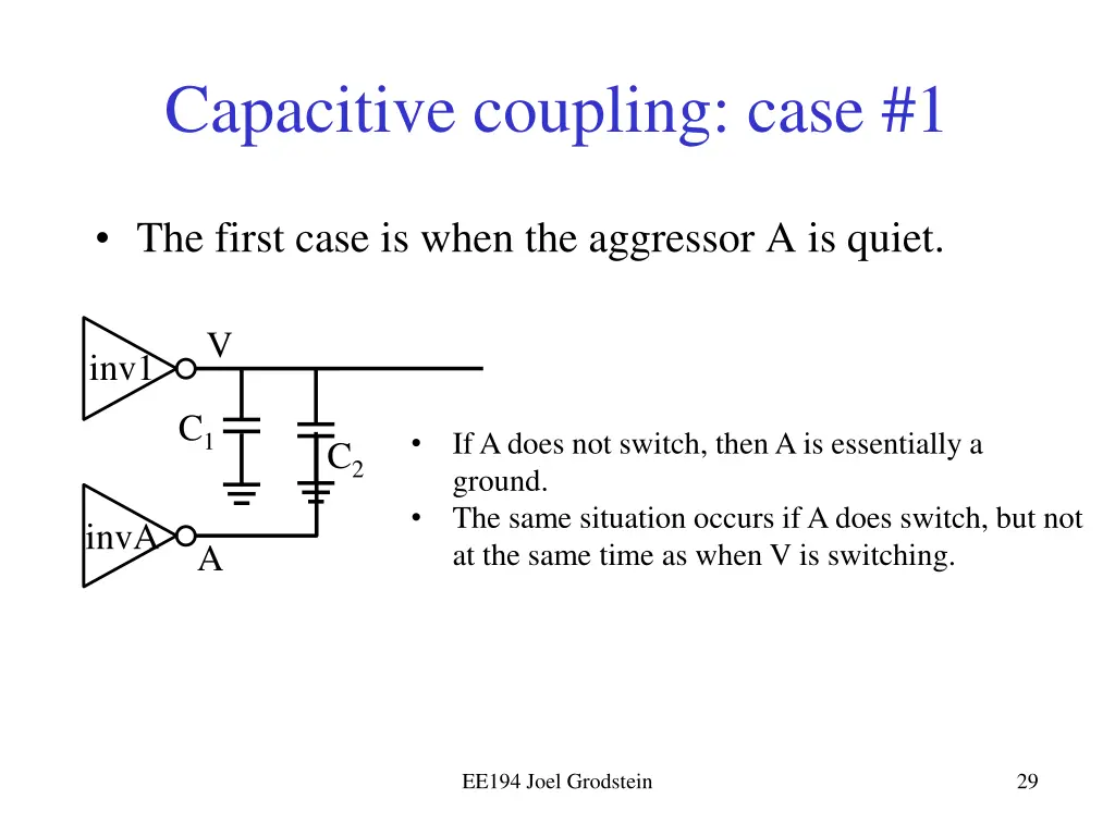 capacitive coupling case 1