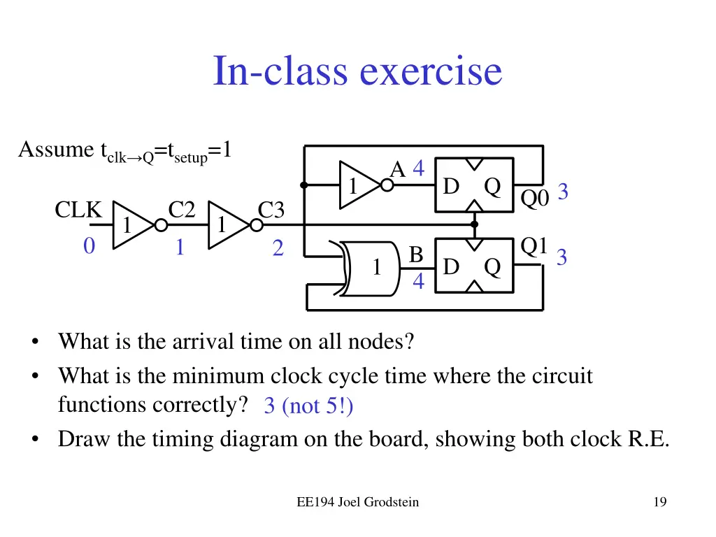 in class exercise