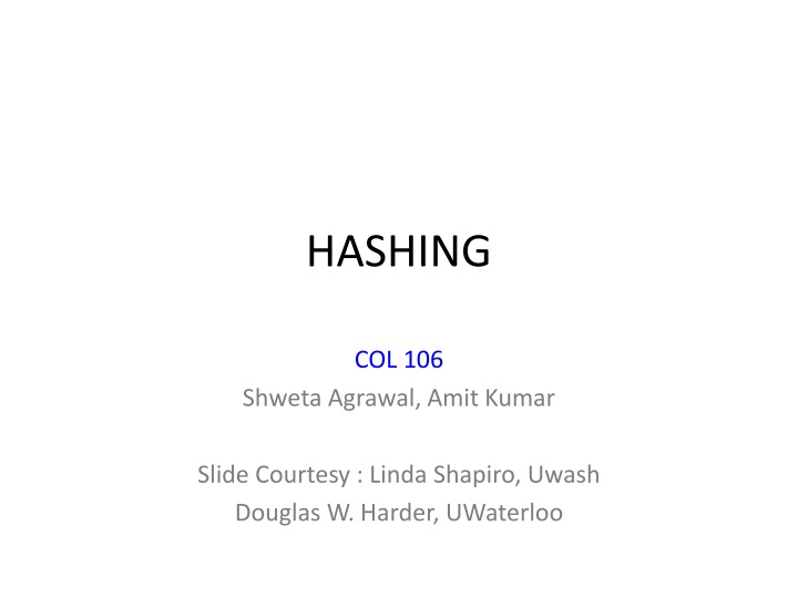 hashing