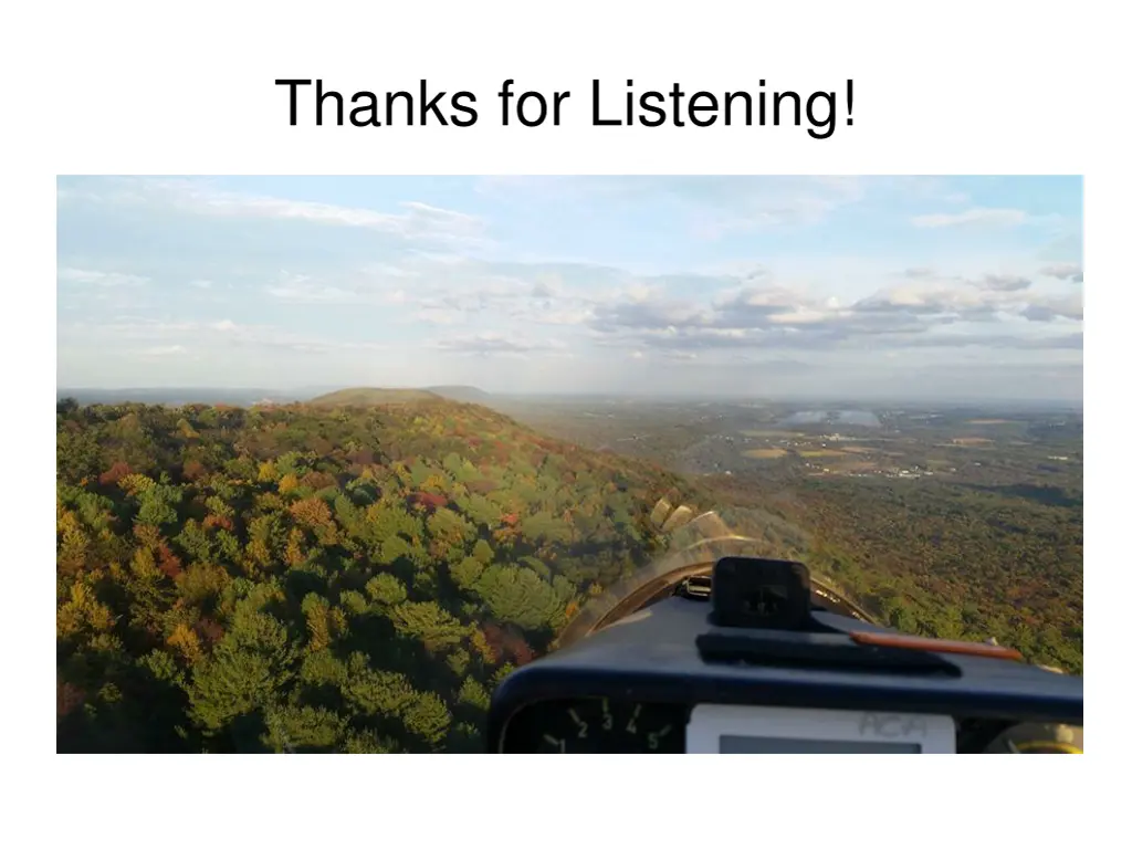 thanks for listening