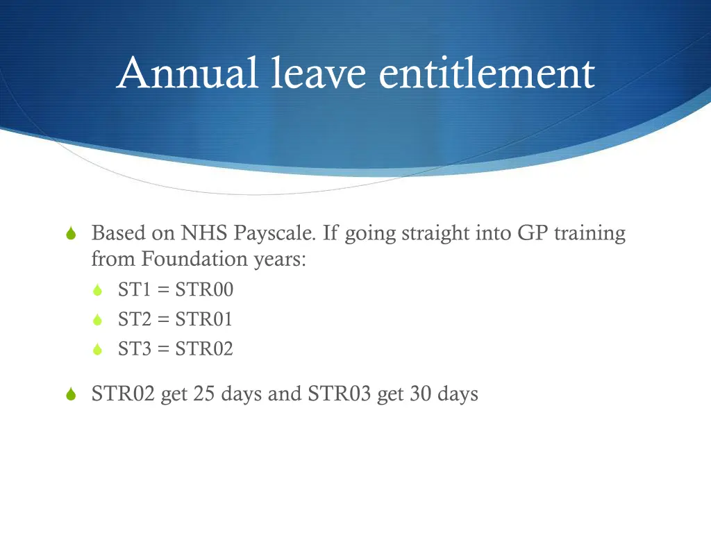 annual leave entitlement