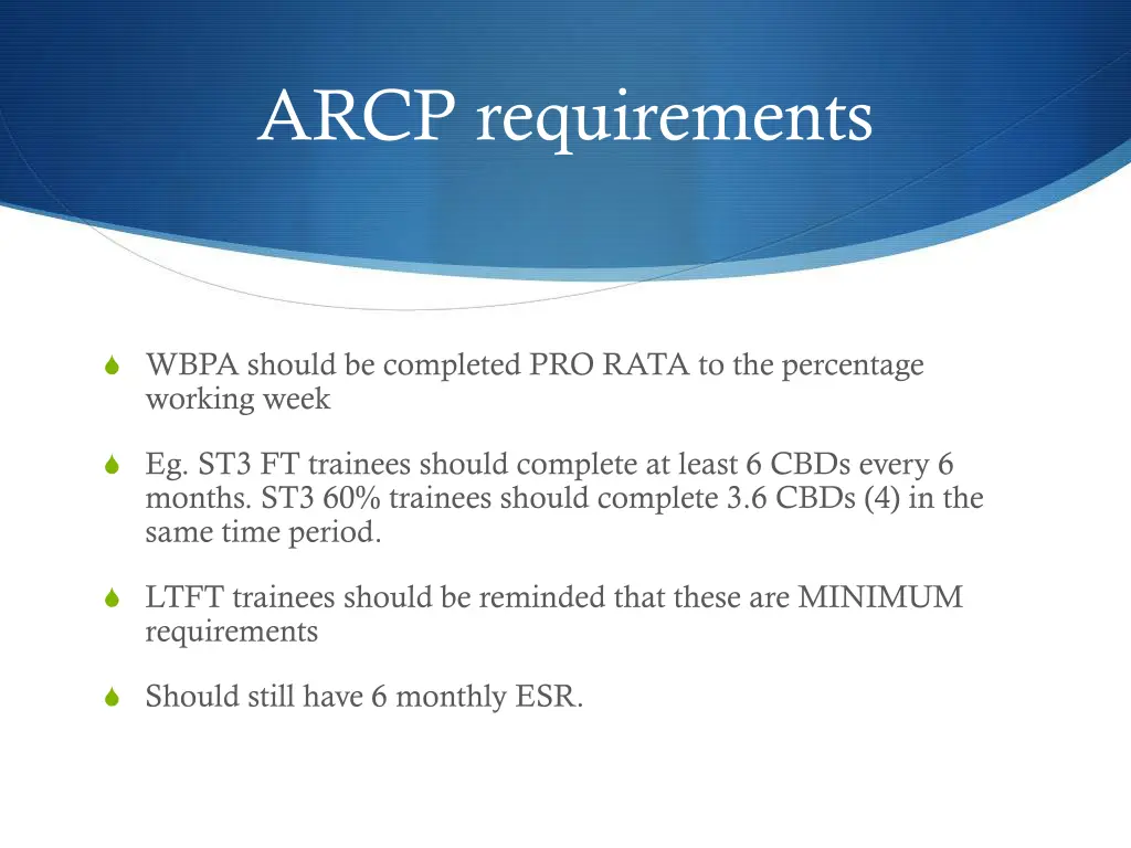 arcp requirements