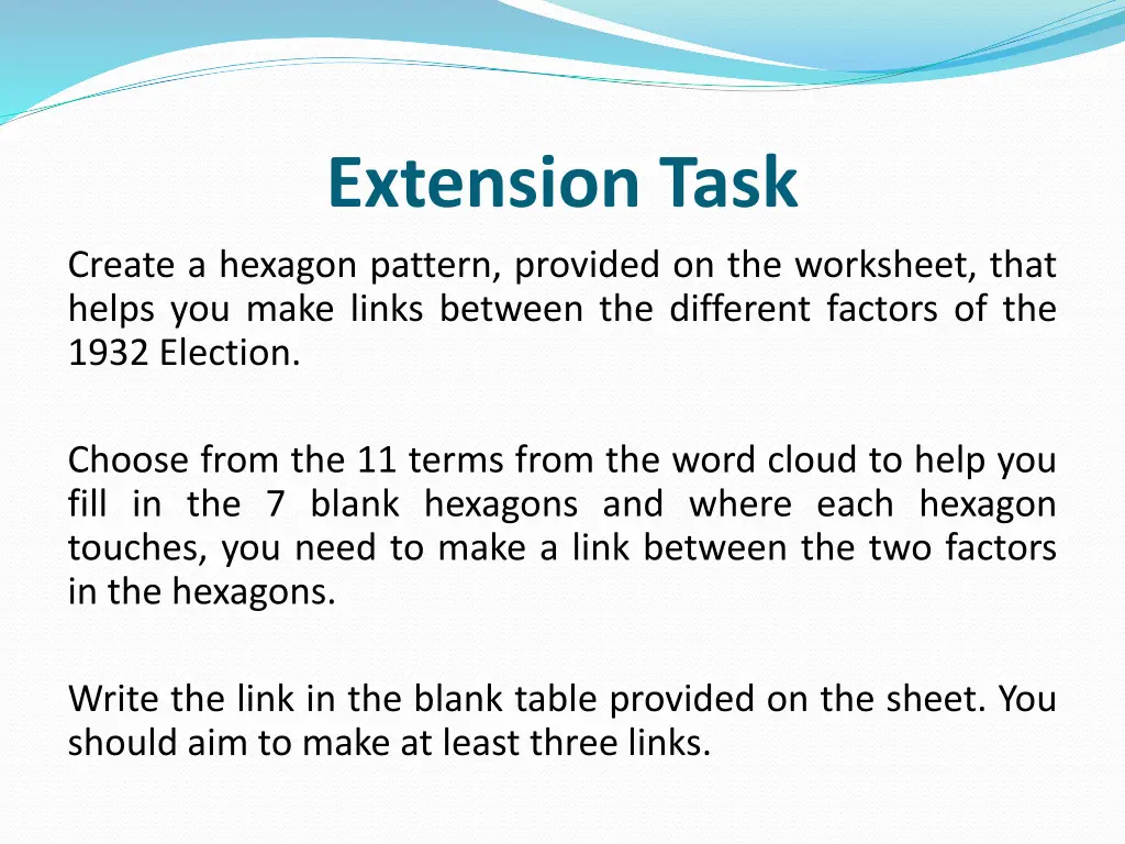 extension task