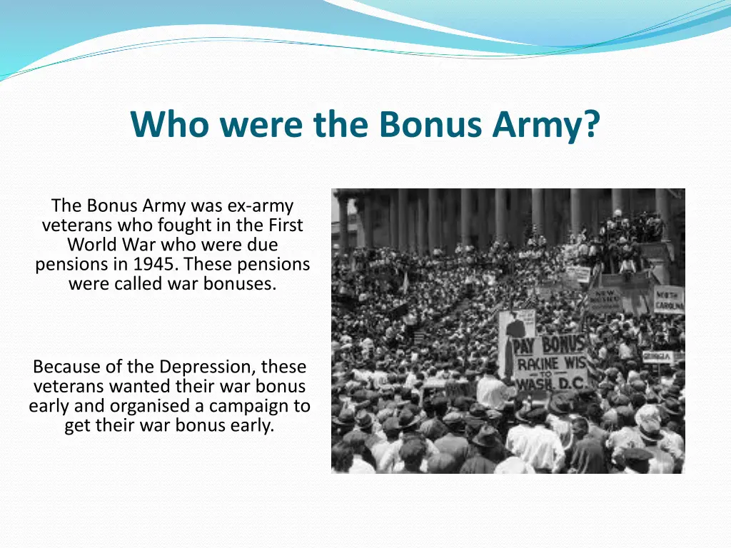 who were the bonus army