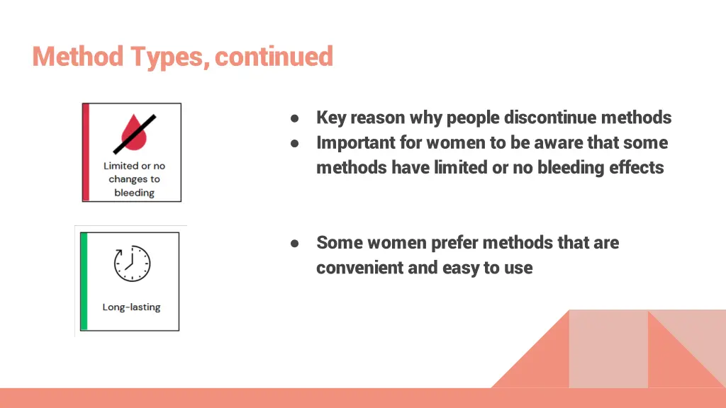 method types continued