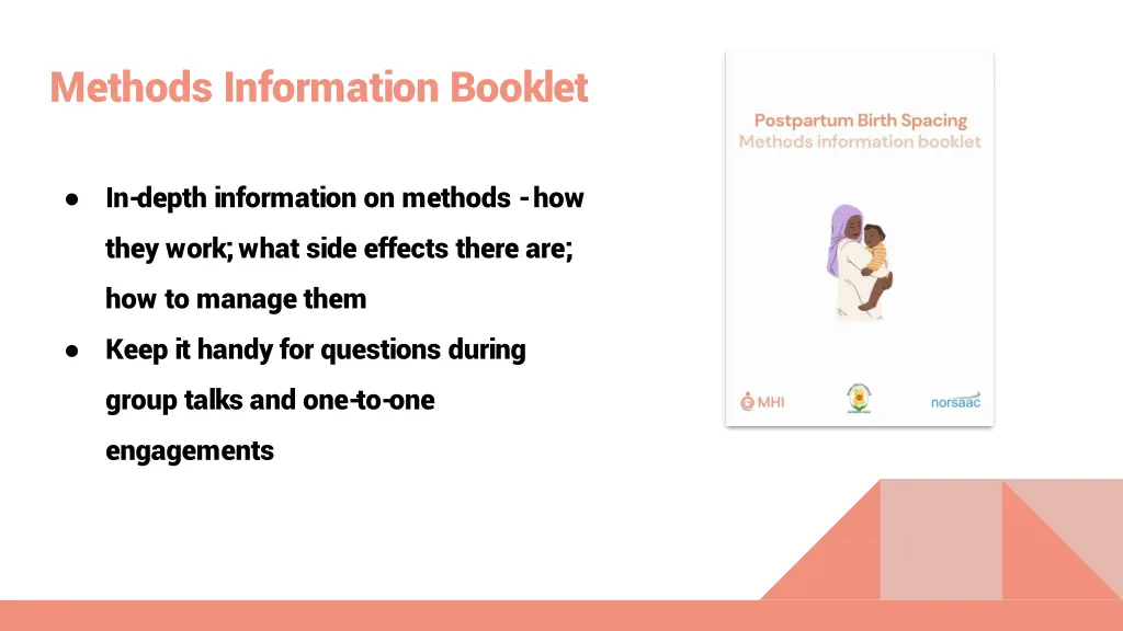 methods information booklet