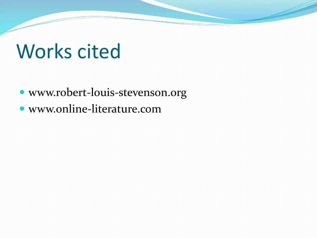 works cited