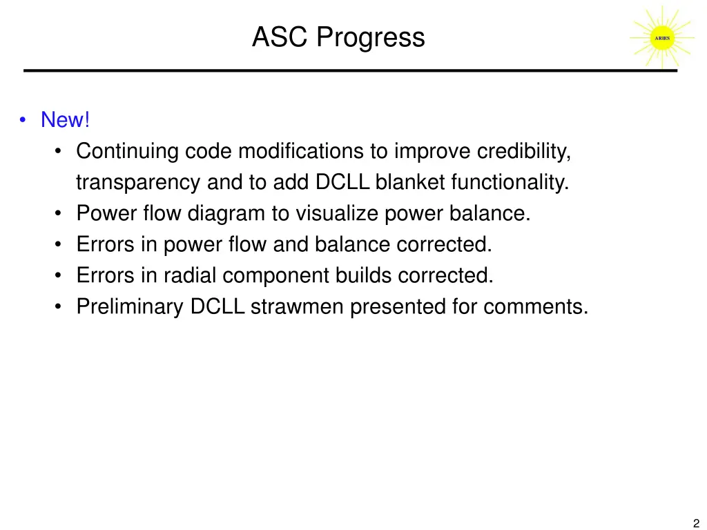 asc progress