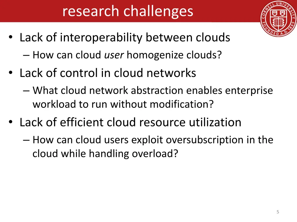 research challenges