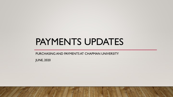 payments updates