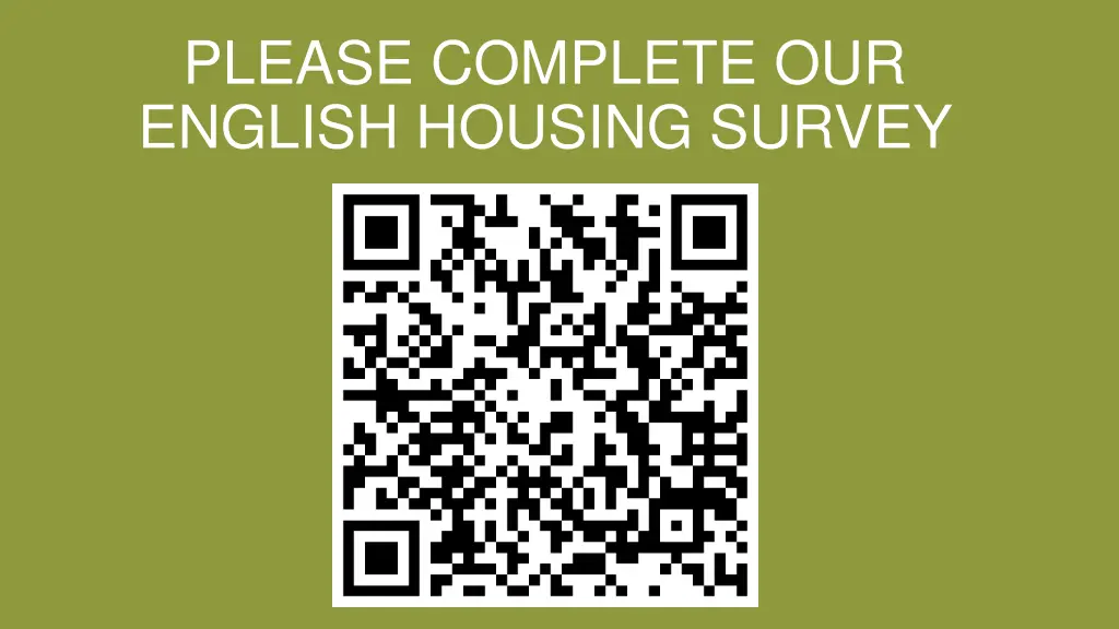 please complete our english housing survey