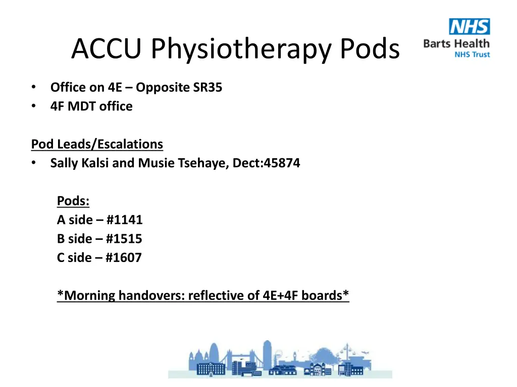 accu physiotherapy pods