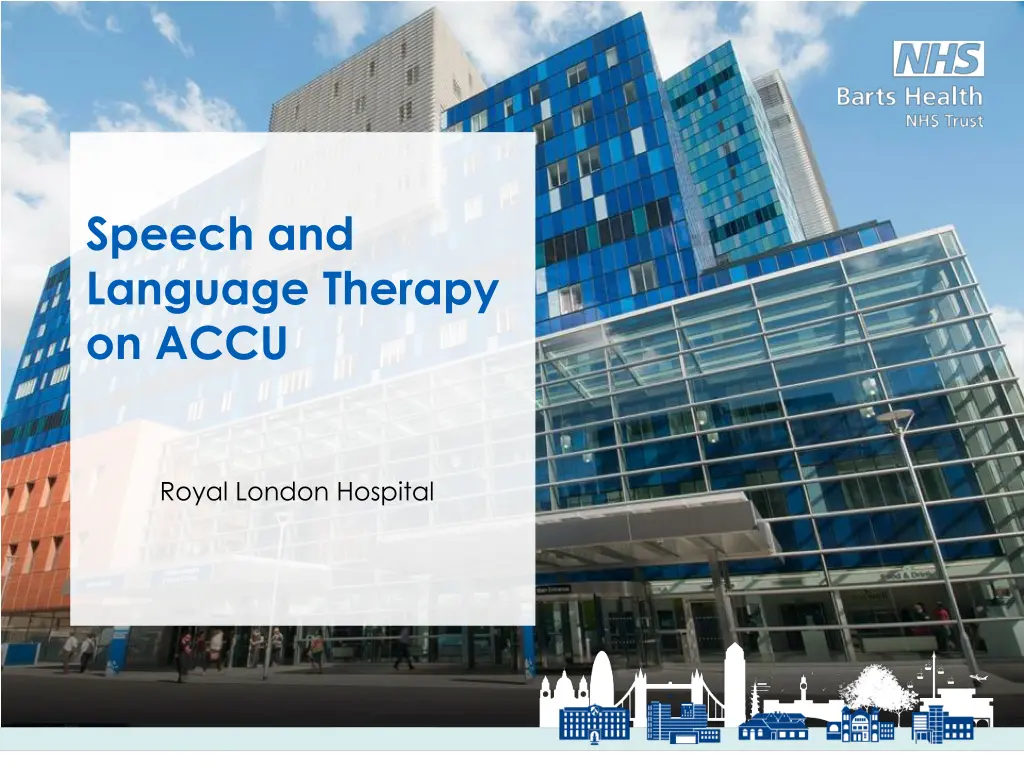 speech and language therapy on accu