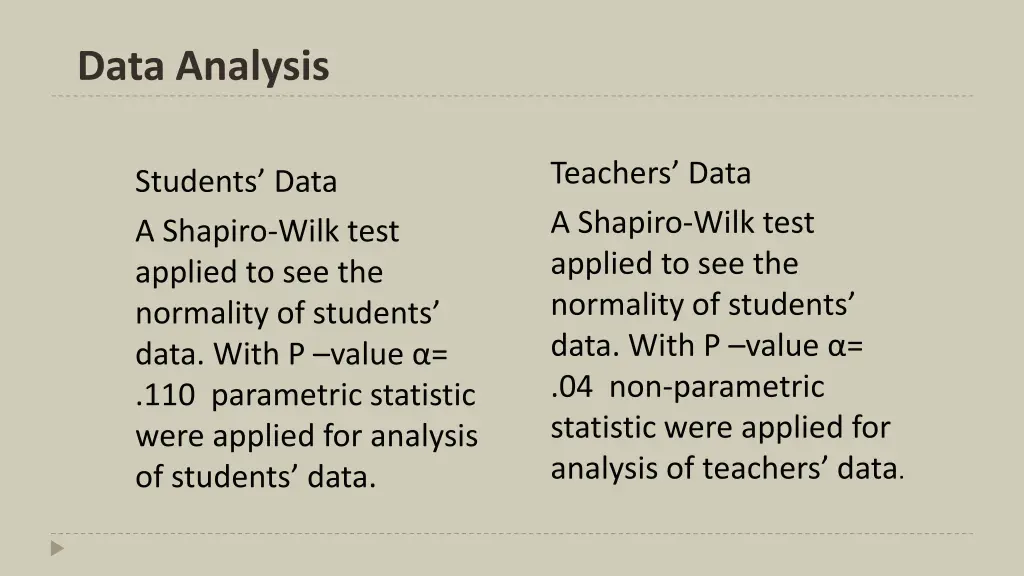 data analysis