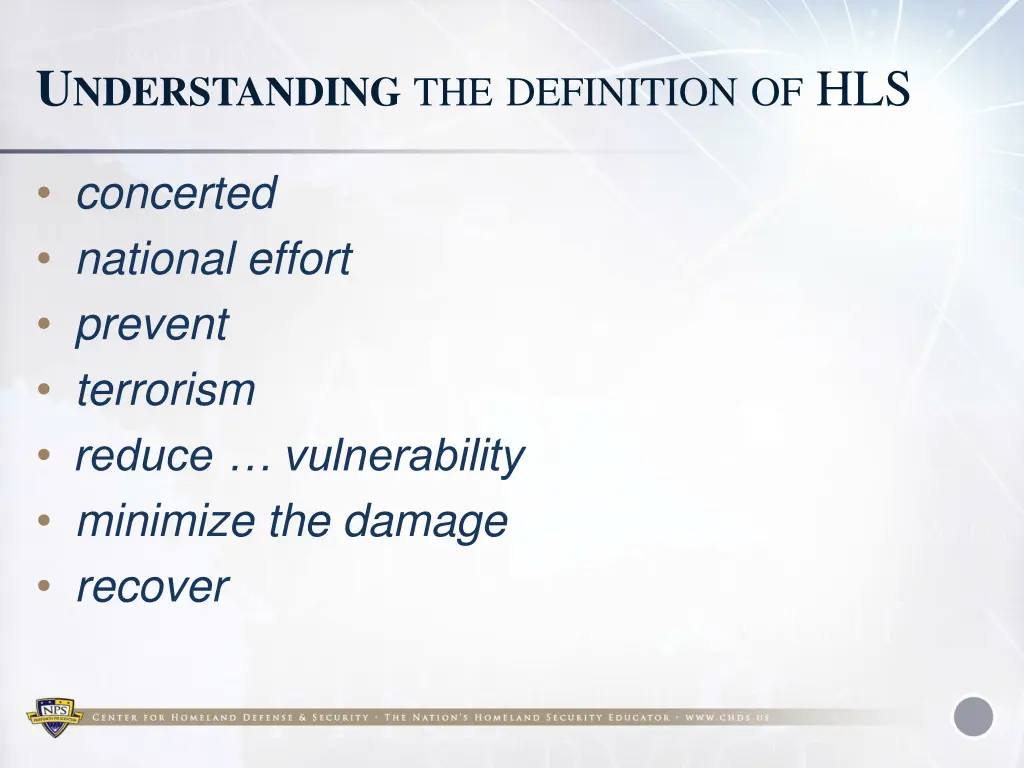 u nderstanding the definition of hls