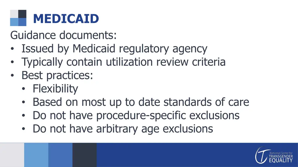 medicaid guidance documents issued by medicaid