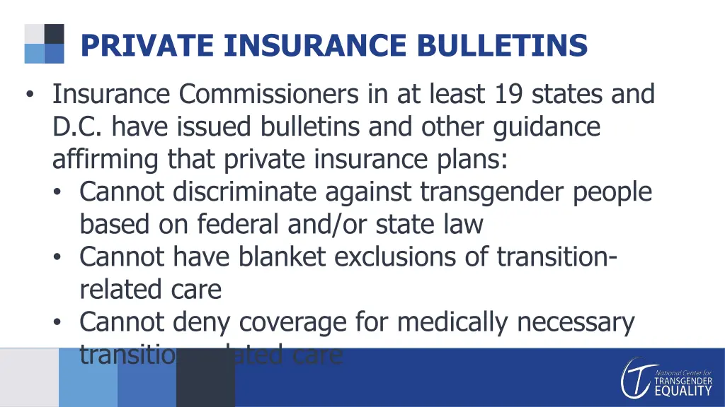 private insurance bulletins