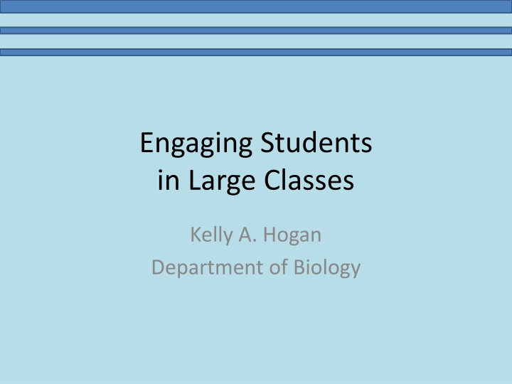 engaging students in large classes