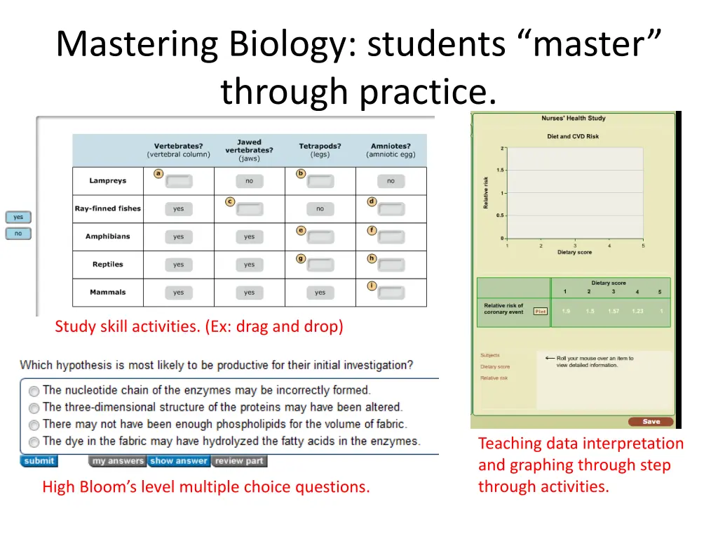 mastering biology students master through practice