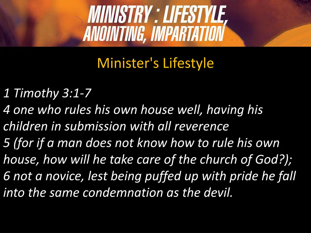 minister s lifestyle 1