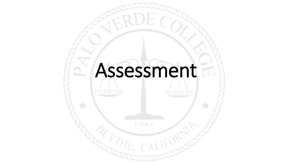 assessment assessment