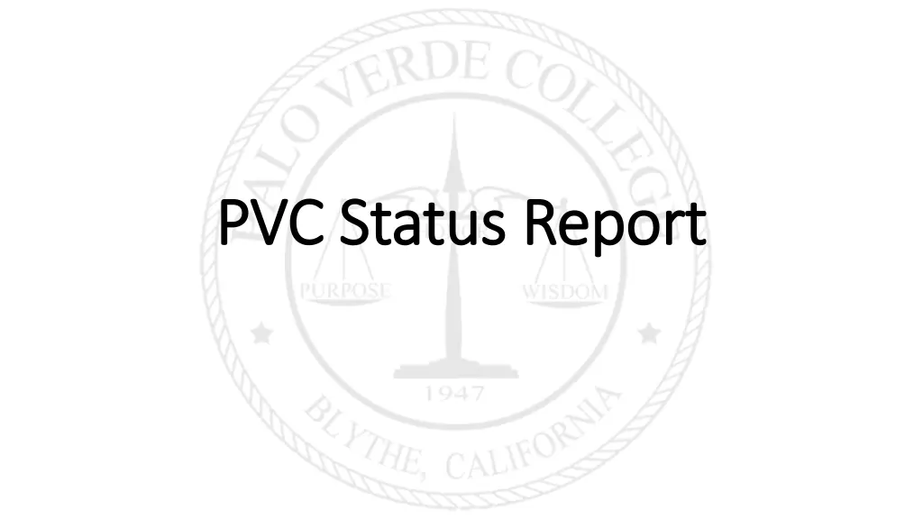 pvc status report pvc status report