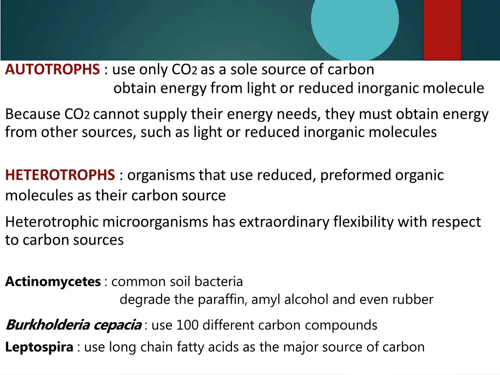 autotrophs use only co 2 as a sole source