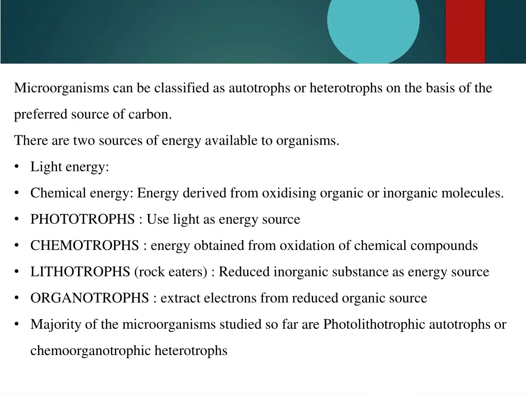 microorganisms can be classified as autotrophs