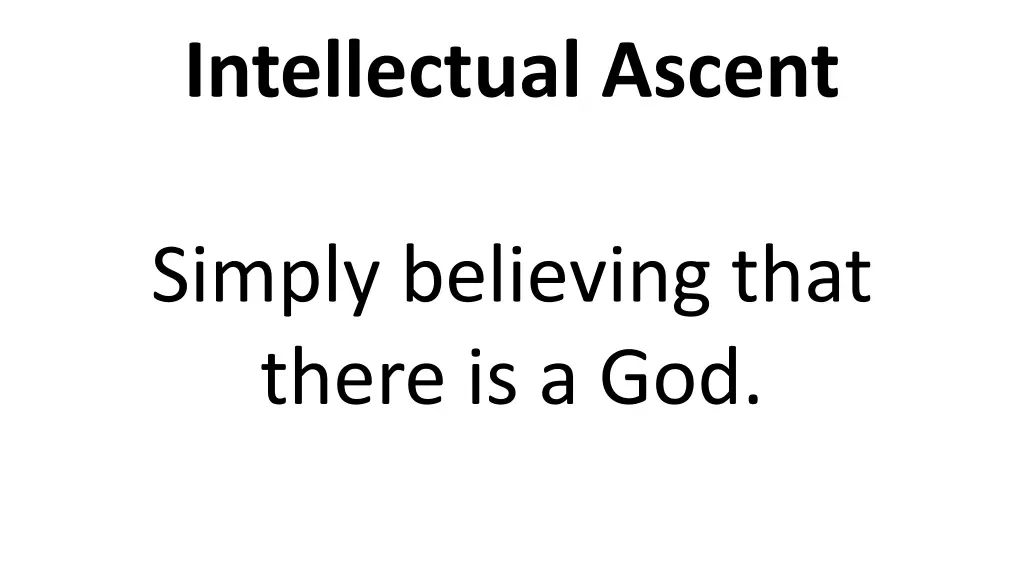 intellectual ascent