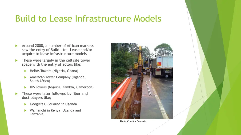 build to lease infrastructure models