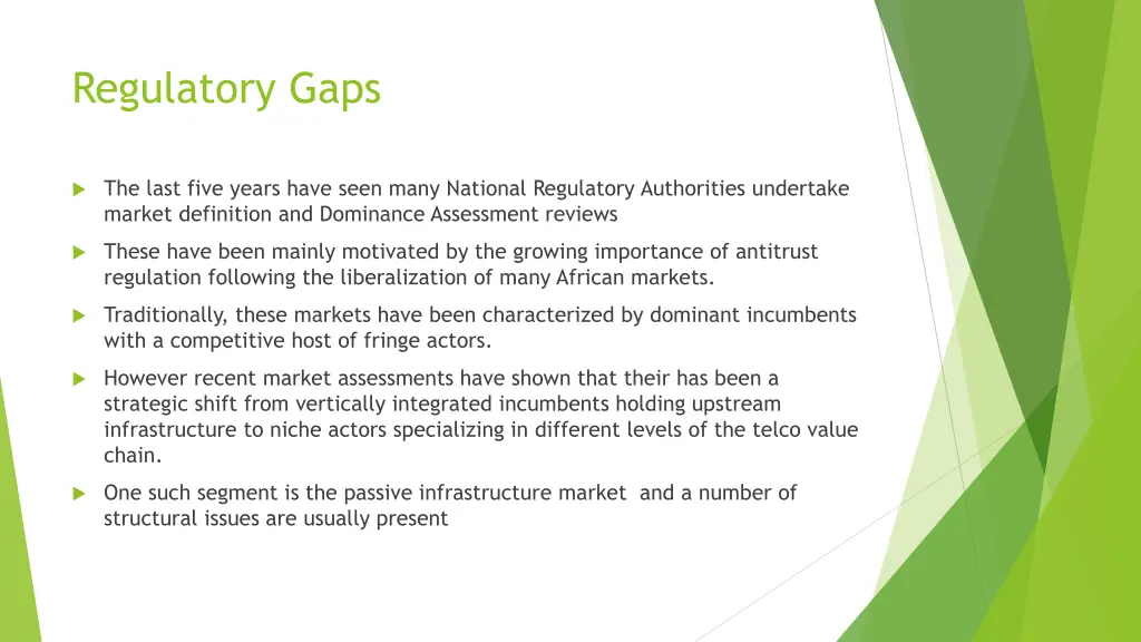 regulatory gaps