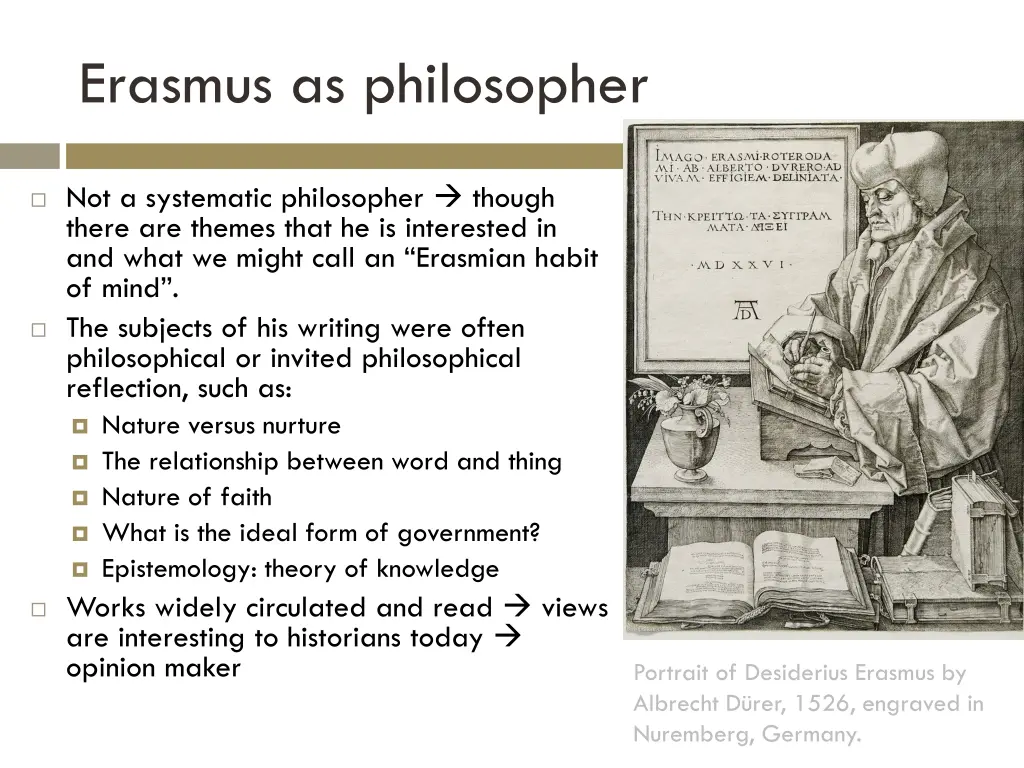 erasmus as philosopher