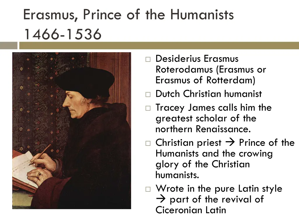 erasmus prince of the humanists 1466 1536