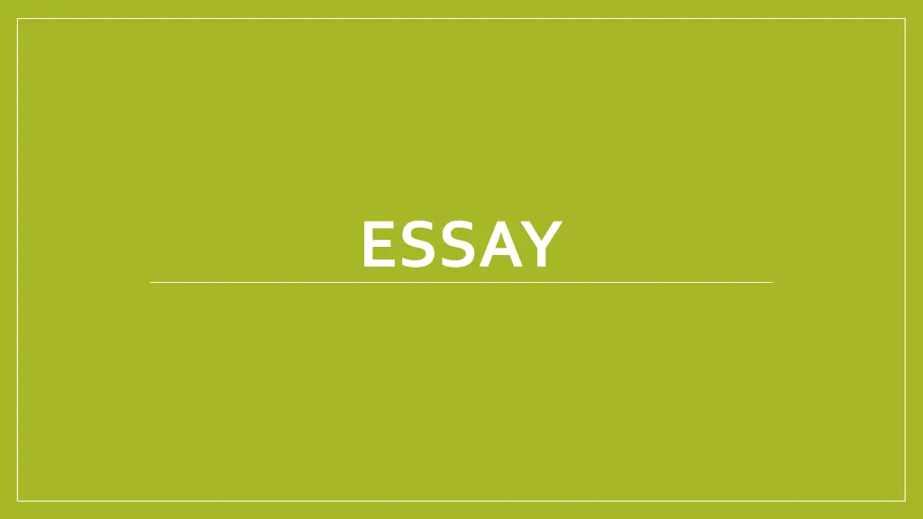 essay