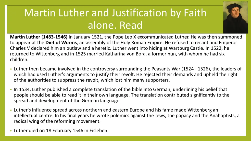 martin luther and justification by faith alone 1