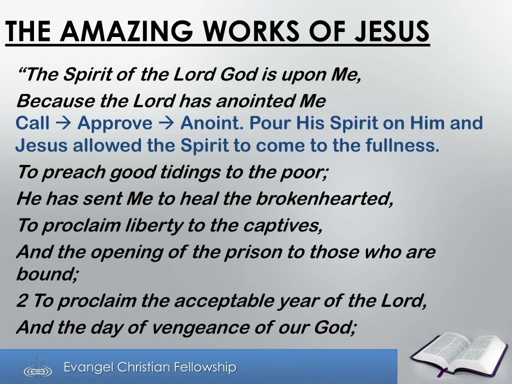 the amazing works of jesus