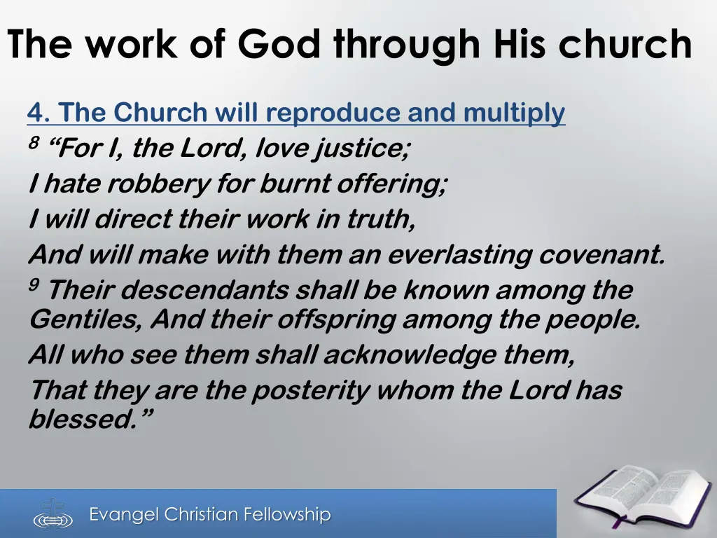 the work of god through his church 1