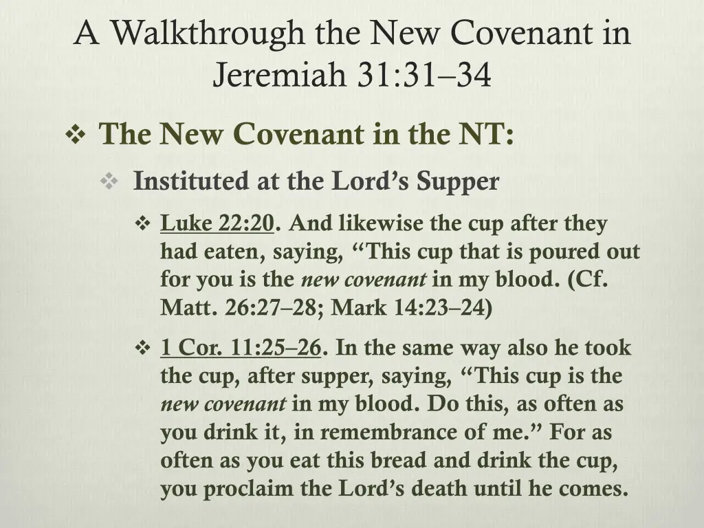 a walkthrough the new covenant in jeremiah